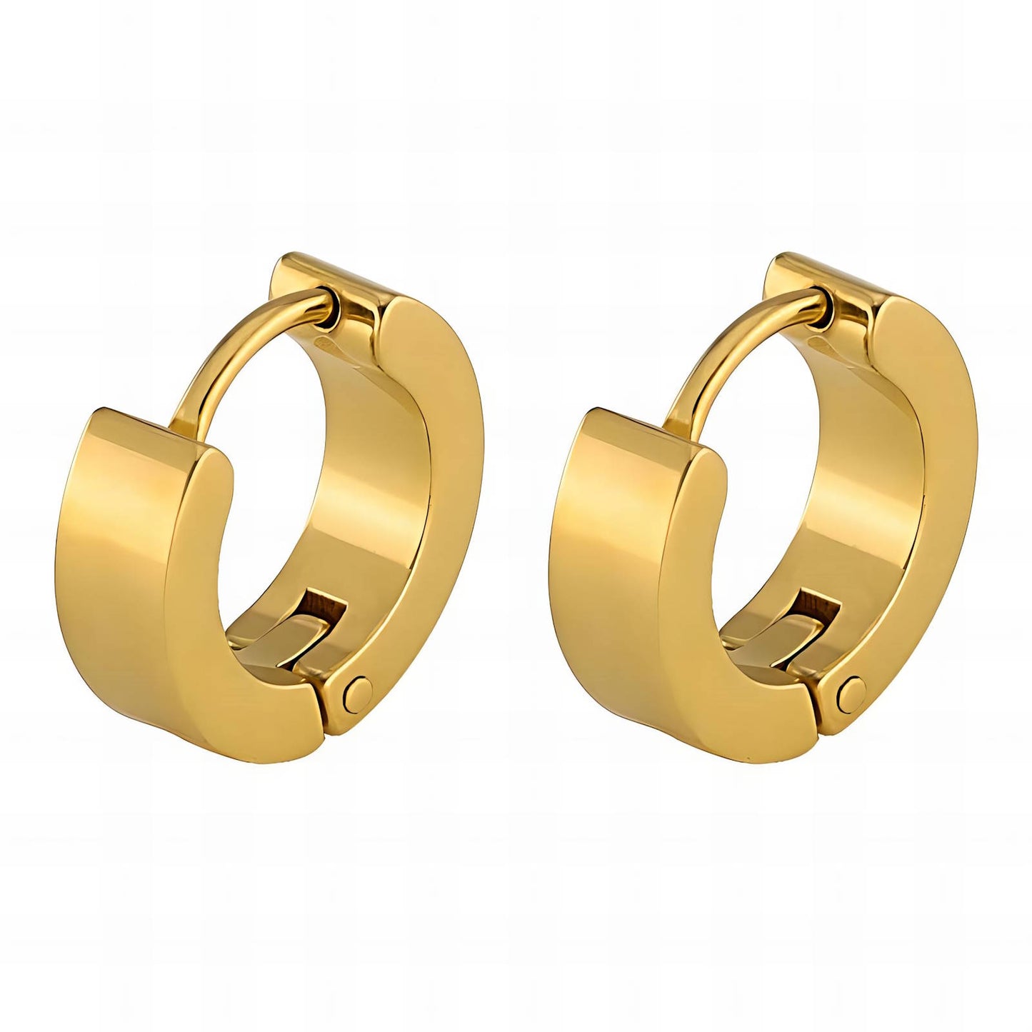 Grace 18K AAA gold plated hoop earrings