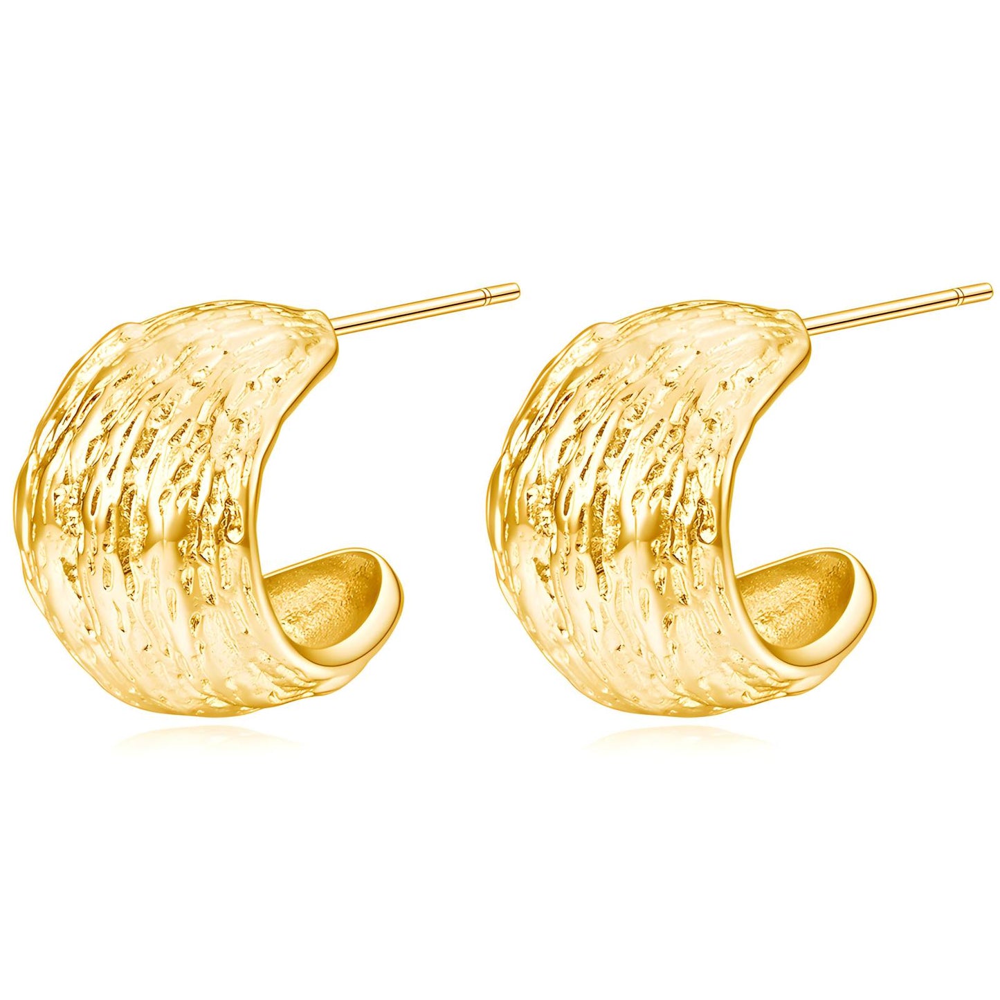 Evie is a curl design earring in stainless steel