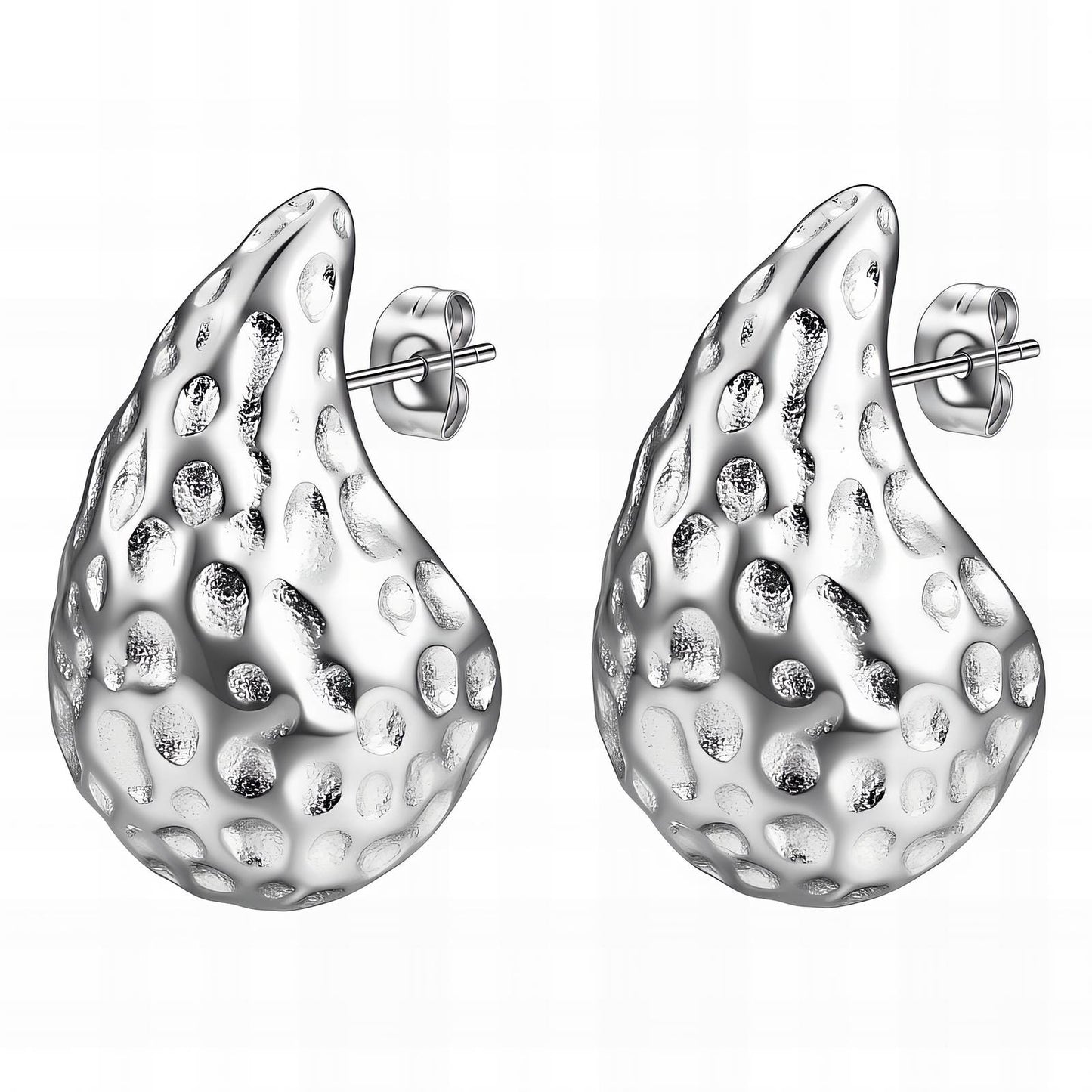 Stevie 18K AAA gold oblong drop earrings