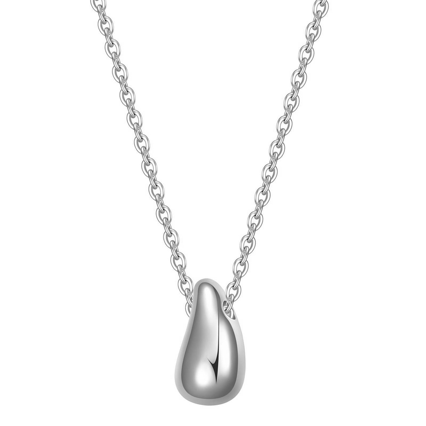Ida Silver chain with irregular shaped charm