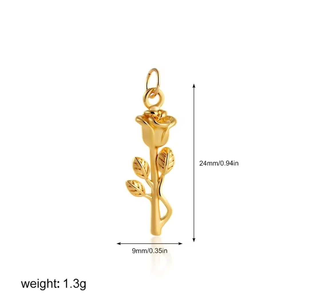 Rose Flower Charm