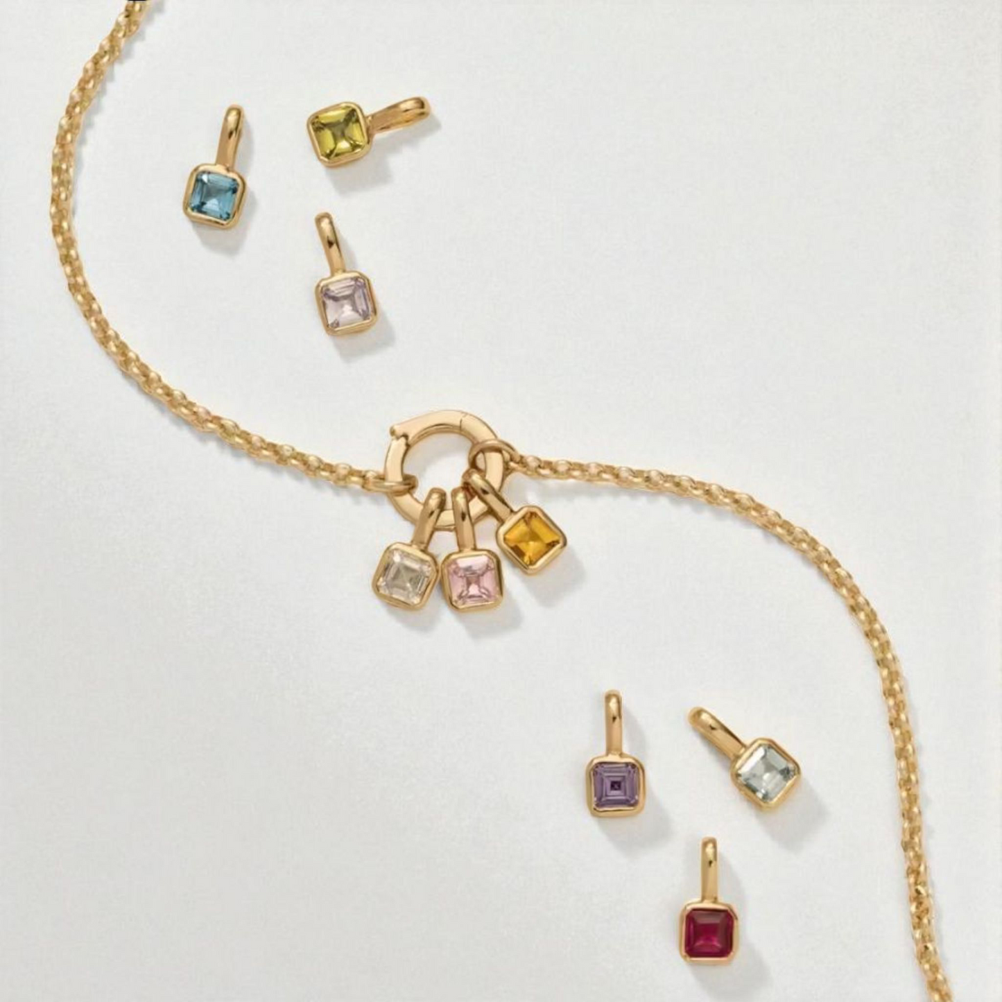 Maya Small Gold Charm Necklace