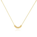 Ayla 18K Gold Plated Bead Charm Necklace | Stainless Steel | Non-Tarnish