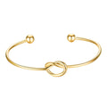 Betsy Knot style bangle in 18K AAA plated gold