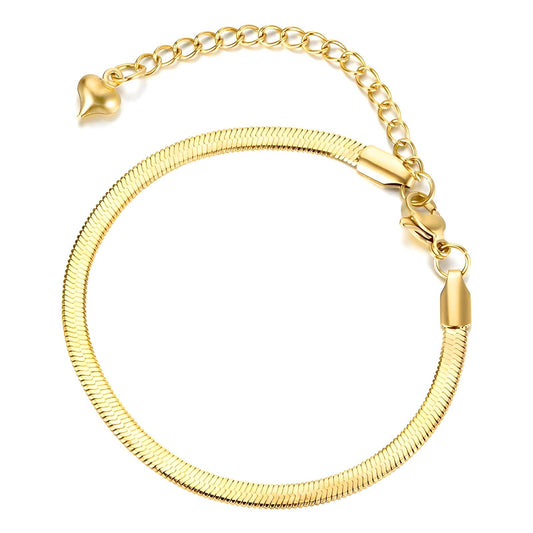 Dorothy 18K AAA gold plated snake chain bracelet