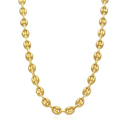 Darcie 18K AAA gold plated link Necklace