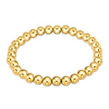 Etta 18K AAA gold plated 6mm beaded bracelet