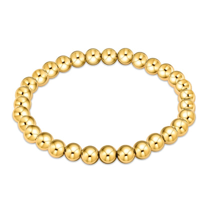 Etta stainless steel 6mm beaded bracelet