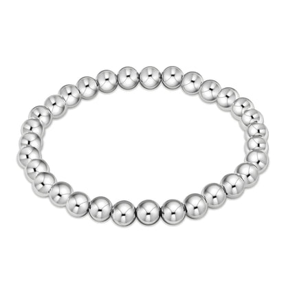 Etta stainless steel 6mm beaded bracelet