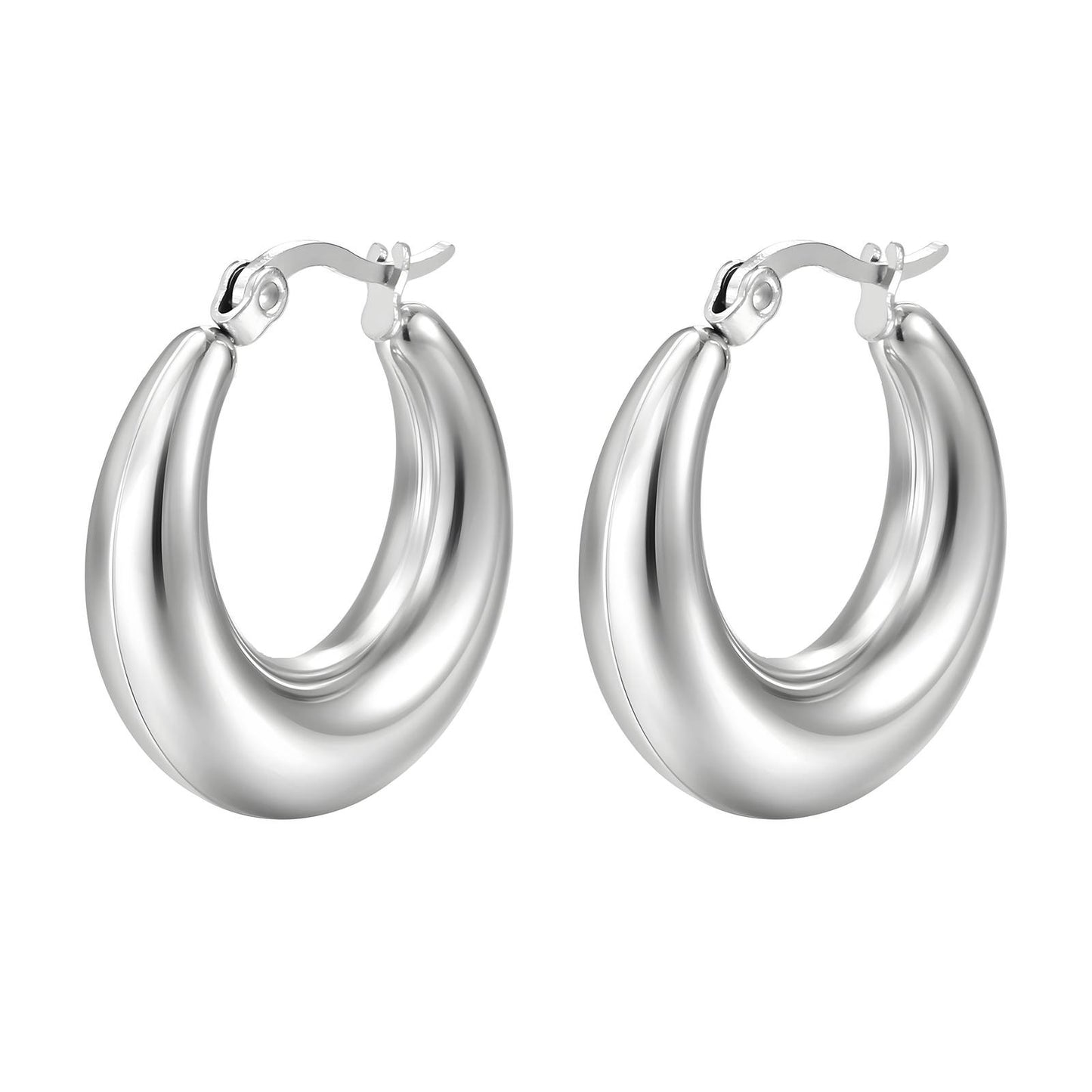 Elsie silver horse-shaped hoop earrings that makes you stand out from the crowd