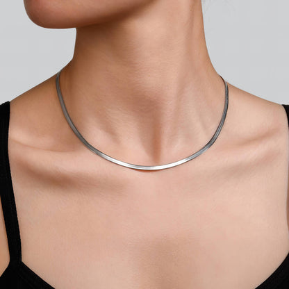 Dorothy stainless steel Silver snake chain