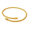 Amara 18k AAA gold plated twist bracelet small