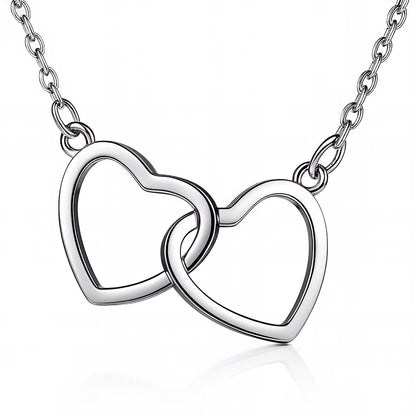 Anna Twin Heart Necklace