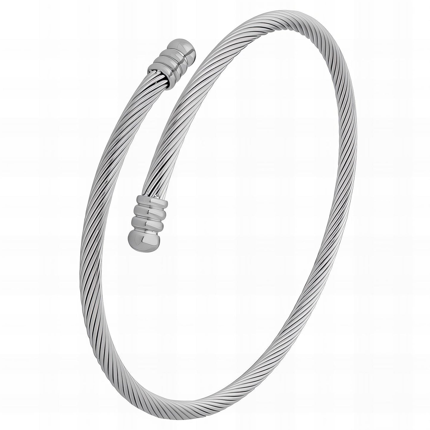 Amara stainless steel twist bracelet small