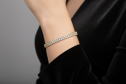 ASTRID bracelet on model in black dress