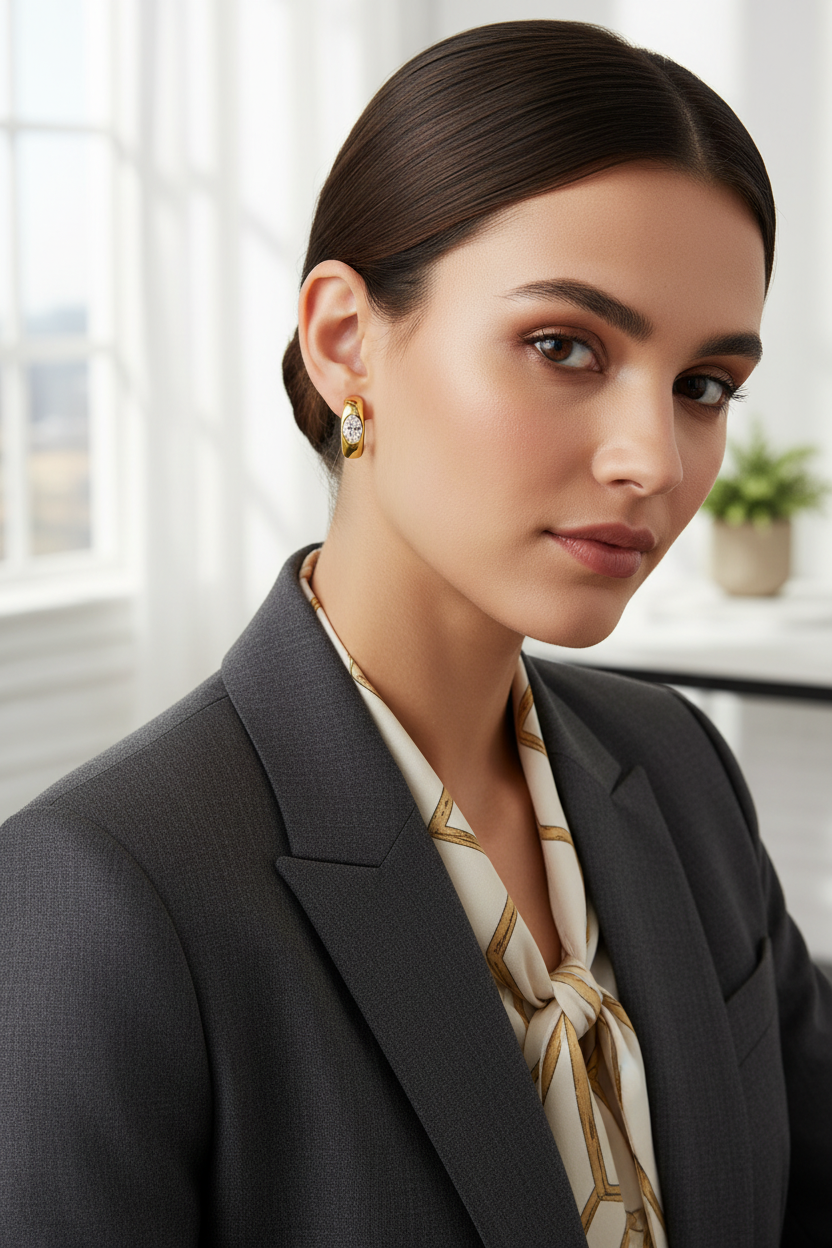 Oren earrings - smart workwear, smaller earrings
