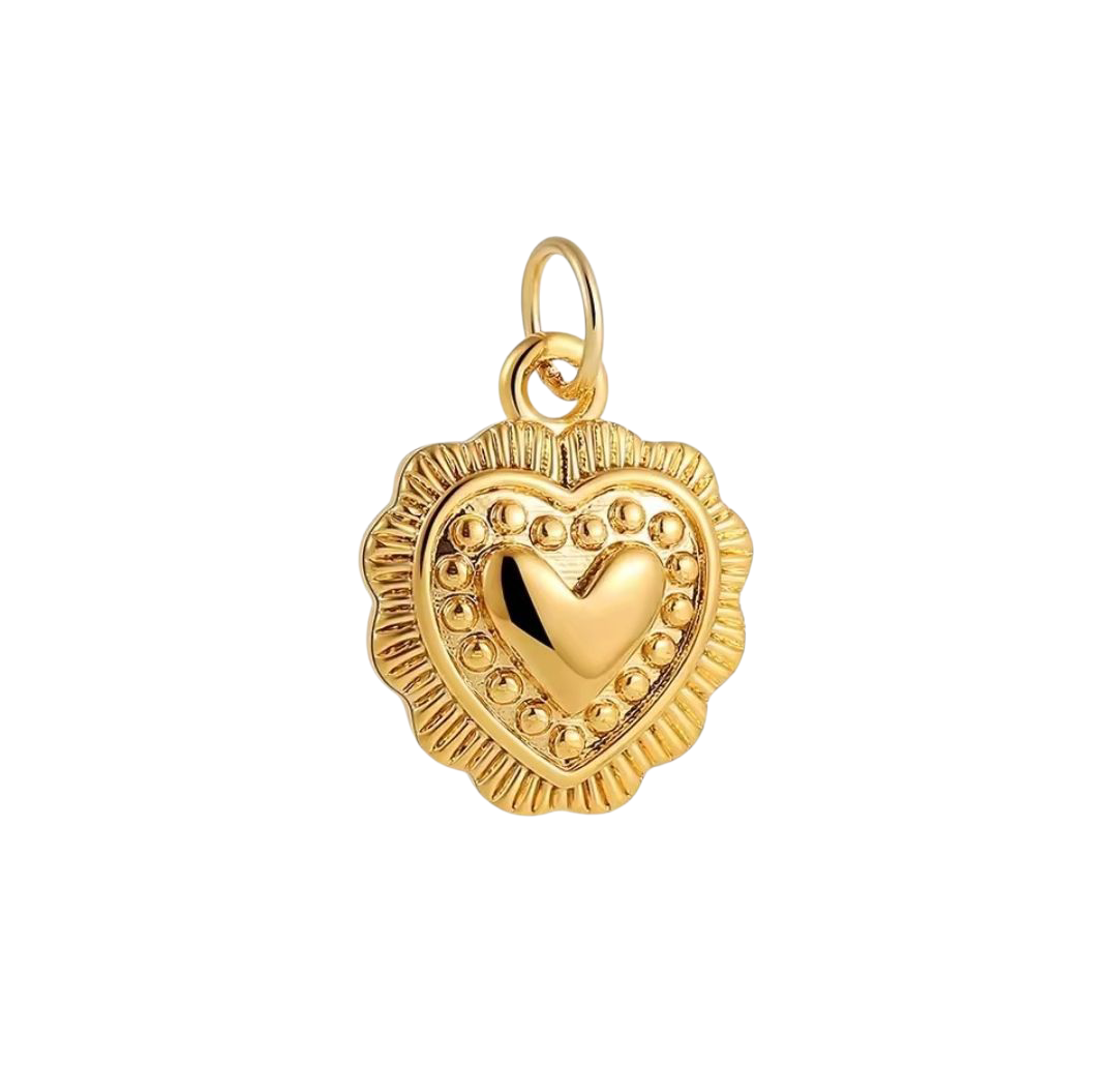 Heart Disc Charm