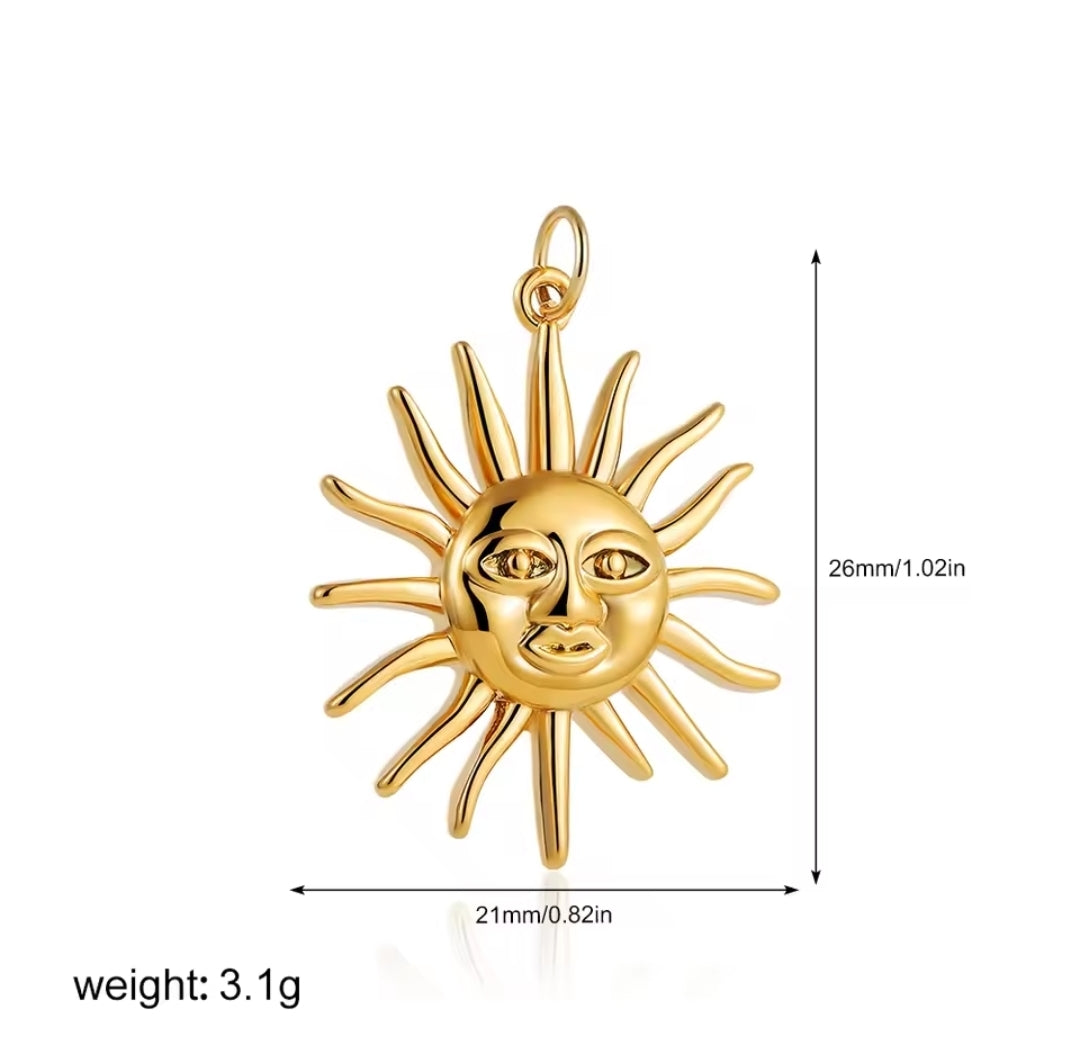 Large Sun Charm
