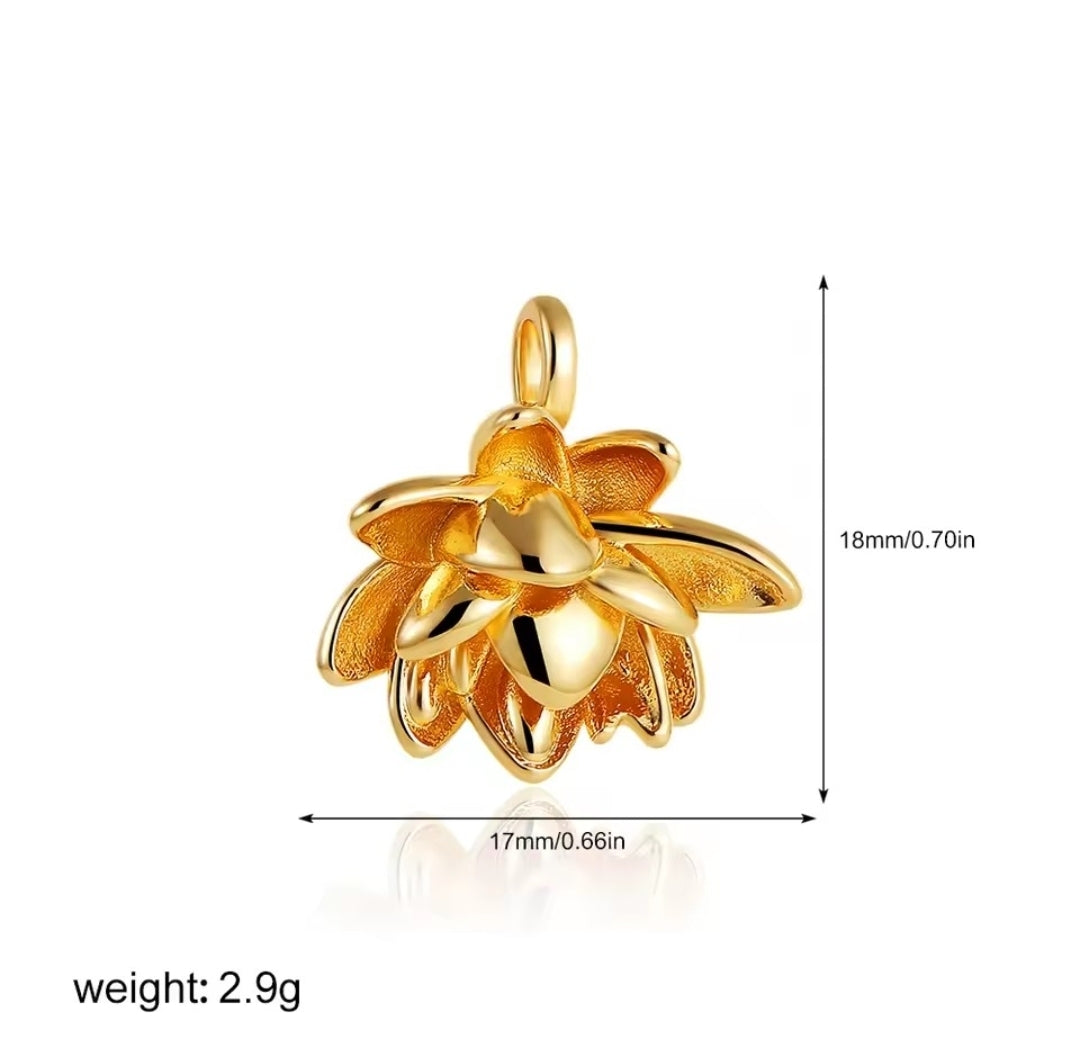 Lotus flower Charm