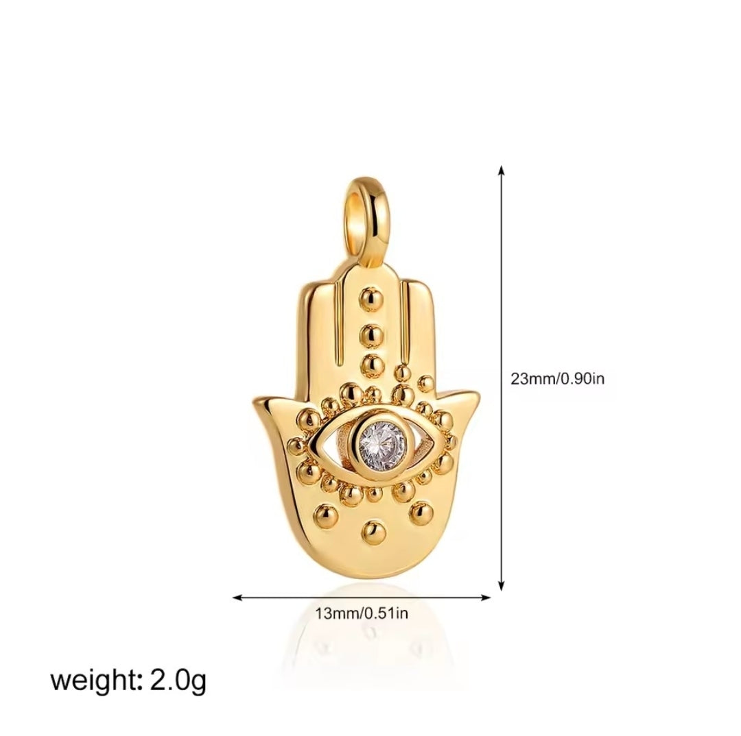 Evil Eye Hand Charm