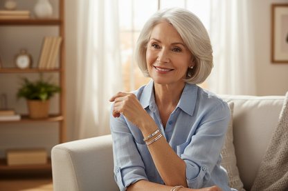 Woman in her 60s wearing Billie